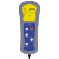 Масажна кушетка с възглавници, черна, текстил