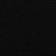 Масажна кушетка с възглавници, черна, текстил