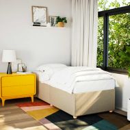 Рамка за легло без матрак, kремав, 80x200 см, плат