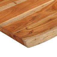 Плот за баня, 70x60x3,8 см, правоъгълен, масивно дърво акация