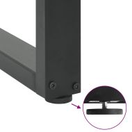 Крака за масичка за кафе, U-образни, 2 бр., антрацит, 70x(30-31) см, стомана