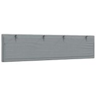 Мека табла за легло Hanko, светлосива, 200 см, плат