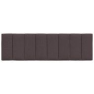 Мека табла за легло Hanko, тъмнокафява, 160 см, плат