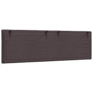 Мека табла за легло Hanko, тъмнокафява, 160 см, плат