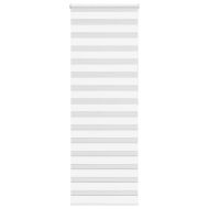 Зеброва щора бял 75x200 см Ширина на плата 70,9 см Полиестер