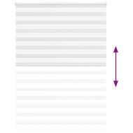 Зеброва щора бял 155x230 см Ширина на плата 150,9 см полиестер