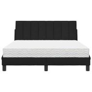 Легло с матрак Hanko, черно, 140x190 см плат