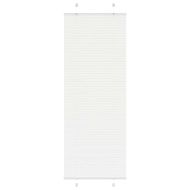 Плисирана щора Бяла 75x200 cm Ширина на плата 74,4 cm Полиестер