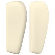 Горна табла с уши, кремава, 93x23x78/88 см, изкуствена кожа