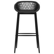 Бар столове, 2 бр, черни