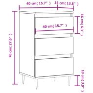 Бюфет дъб сонома 40x35x70 см инженерно дърво