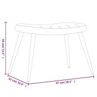 Релаксиращ стол с табуретка, горчица жълто, кадифе