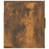 ТВ шкаф за стенен монтаж, oпушен дъб, 100x34,5x40 см