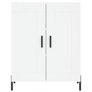 Висок шкаф, бял, 69,5x34x180 см, инженерно дърво