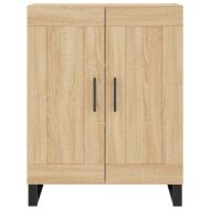 Висок шкаф, дъб сонома, 69,5x34x180 см, инженерно дърво