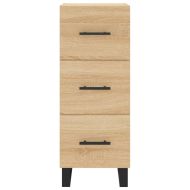 Висок шкаф, сонома дъб, 34,5x34x180 см, инженерно дърво