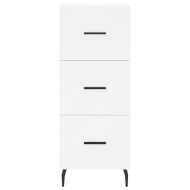 Висок шкаф, бял, 34,5x34x180 см, инженерно дърво