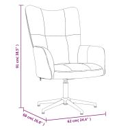 Релаксиращ стол с табуретка, син, кадифе