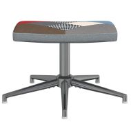 Релаксиращ стол с табуретка, пачуърк, плат