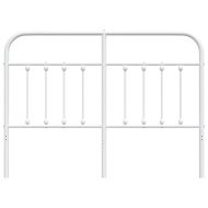 Метална резервна табла за легло, бяла, 150 см