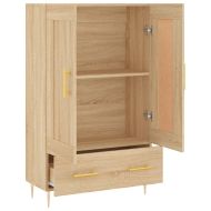 Висок шкаф, сонома дъб, 69,5x31x115 см, инженерно дърво