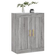 Стенен шкаф сив сонома 69,5x34x90 см инженерно дърво