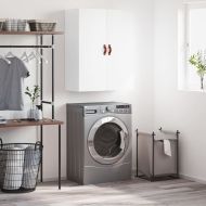 Стенен шкаф бял 69,5x34x90 см