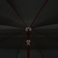 Градински чадър със стоманен прът, 300 см, антрацит