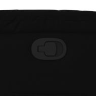 Изправящ реклайнер стол, черен, изкуствена кожа