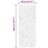 Килим HUARTE с къс косъм, мек и миещ се, горско зелен 80x200 см