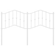 Метална резервна табла за легло, бяла, 150 см