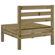 Градински кресла без подлакътници, 2 бр, импрегниран бор дърво