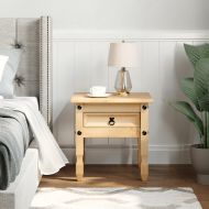 Помощна маса "Corona" 50x50x50 см борово дърво масив