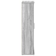 Шкаф за баня с държач за ролки, сив сонома, 39x22x90 см