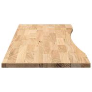 Плот на бюро 140x50x2,5 cm необработен масивен дъб правоъгълна