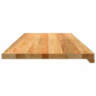Прозоречни первази, 2 бр, светлокафяви, 100x40x2 см, дъб масив