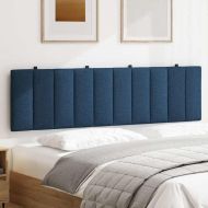 Мека табла за легло Hanko, синя, 180 см, плат