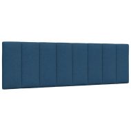 Мека табла за легло Hanko, синя, 160 см, плат