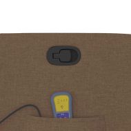 Масажен наклоняем стол, кафяв, текстил