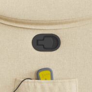 Масажен наклоняем стол, кремав, текстил