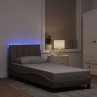 Рамка за легло без матрак Hanko, таупе, 90x190 см, плат