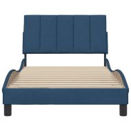 Рамка за легло без матрак Hanko, Синьо, 100x200 см, плат