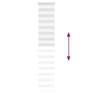 Зеброва щора бял 50x200 см ширина на плата 45,9 cm полиестер