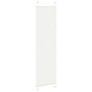 Плисирана щора Бяла 55x200 cm Ширина на плата 54,4 cm Полиестер