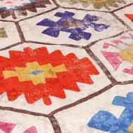 Перящ се килим многоцветен 160x230 см