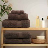 Хавлия за гости SOLUND 2 pcs Кафяво 15 x 21 cm 550 gsm