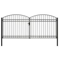 Оградна порта Assen с двойна врата с арковиден връх, стомана 400x200 см