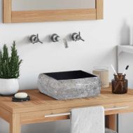 Черна мивка, 30x30x13 см, мрамор