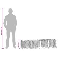 Повдигната леха, 160x40x38 см, полипропилен