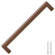 Дръжки за шкафове, 5 бр, бронз, 224 мм, неръждаема стомана